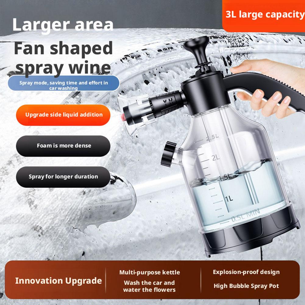 Foam Cannon Car Wash - Spray de Espuma Manual de 3L